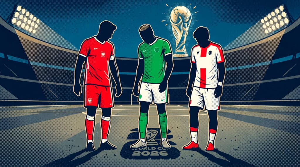 Robert Lewandowski, Victor Osimhen, Khvicha Kvaratskhelia tristes por no estar en el mundial 2026